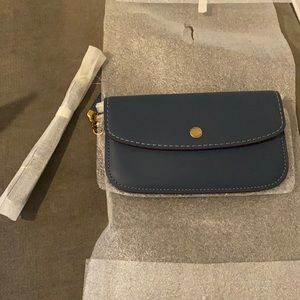 Coach OS Blue Wristlet